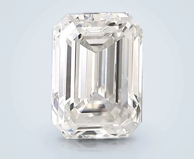 2.90ct F VS1 Very Good Cut Emerald Lab Grown Diamond