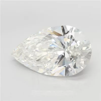 6.07ct F VVS2 Rare Carat Ideal Cut Pear Lab Grown Diamond