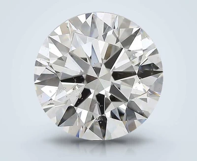 5.06ct H SI2 Rare Carat Ideal Cut Round Diamond