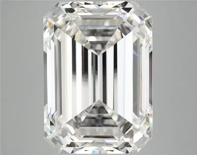 12.73ct F VVS2 Rare Carat Ideal Cut Emerald Lab Grown Diamond