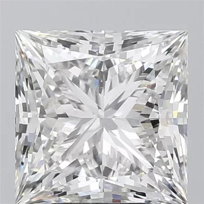 6.26ct G VS1 Rare Carat Ideal Cut Princess Lab Grown Diamond