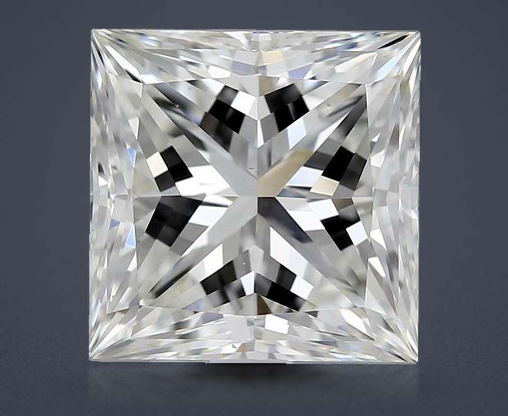 2.16ct H VS1 Rare Carat Ideal Cut Princess Diamond