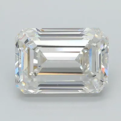 3.00ct G VS1 Rare Carat Ideal Cut Emerald Lab Grown Diamond