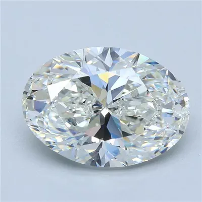 6.02ct H VS2 Rare Carat Ideal Cut Oval Diamond