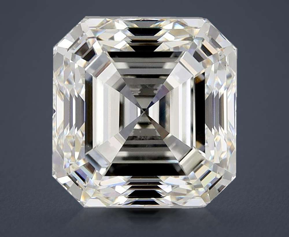 2.51ct J VS2 Very Good Cut Asscher Diamond