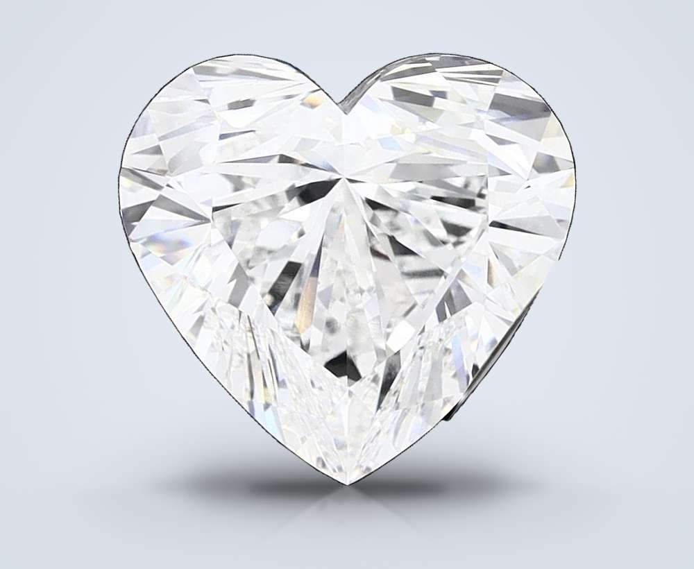 10.50ct E VVS2 Rare Carat Ideal Cut Heart Lab Grown Diamond