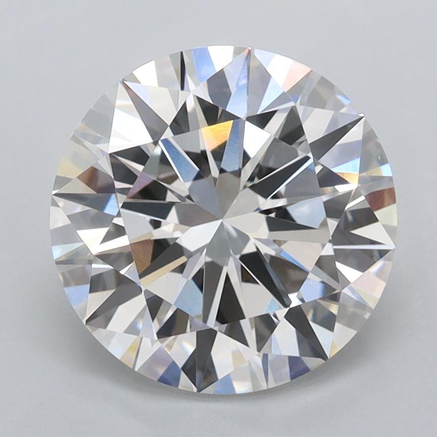 3.00ct F VVS2 Excellent Cut Round Lab Grown Diamond