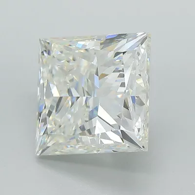 5.01ct H VVS2 Very Good Cut Princess Lab Grown Diamond