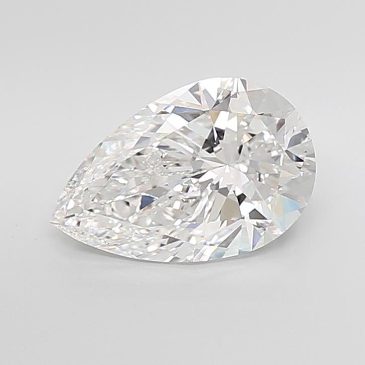 6.04ct E VVS2 Rare Carat Ideal Cut Pear Lab Grown Diamond