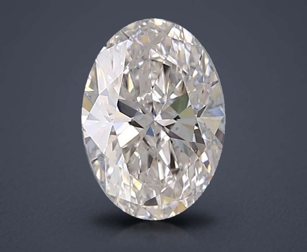 0.92ct E VVS1 Rare Carat Ideal Cut Oval Lab Grown Diamond