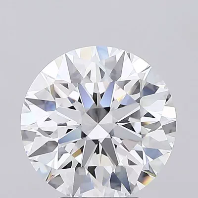 4.36ct D FL Rare Carat Ideal Cut Round Lab Grown Diamond