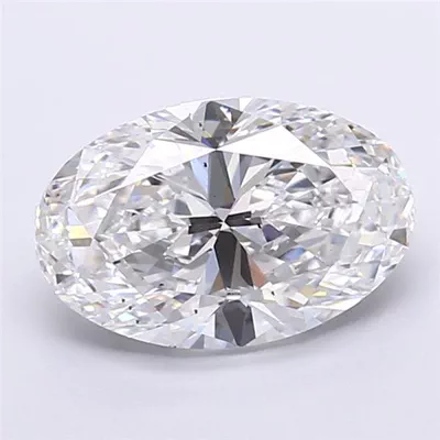 4.03ct F VS2 Rare Carat Ideal Cut Oval Lab Grown Diamond