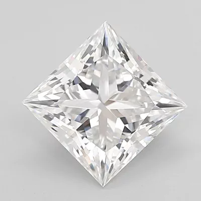 2.06ct E VVS2 Rare Carat Ideal Cut Princess Lab Grown Diamond