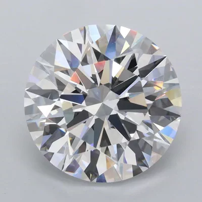 4.10ct D FL Rare Carat Ideal Cut Round Lab Grown Diamond