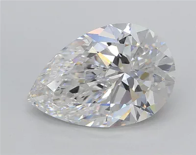 4.01ct D VS2 Rare Carat Ideal Cut Pear Lab Grown Diamond