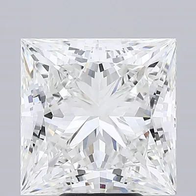 7.09ct G VVS2 Rare Carat Ideal Cut Princess Lab Grown Diamond