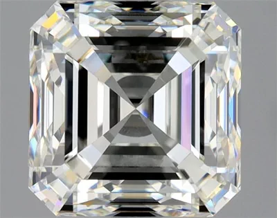 3.02ct J VVS2 Very Good Cut Asscher Diamond
