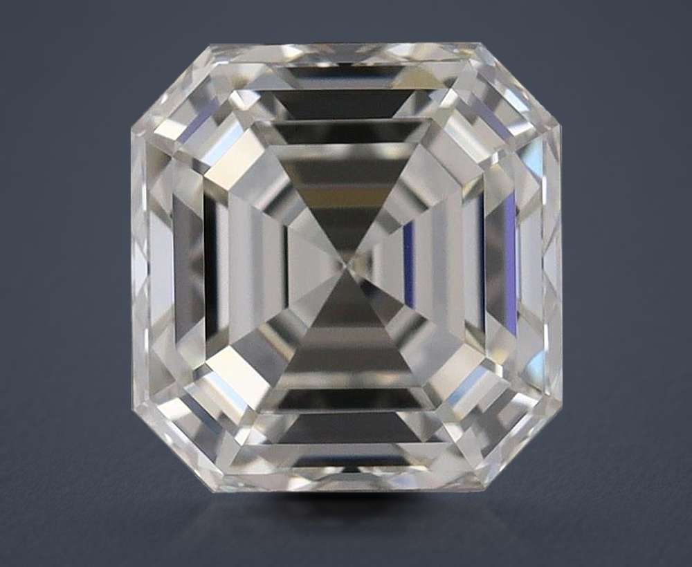0.91ct I VVS2 Rare Carat Ideal Cut Asscher Diamond