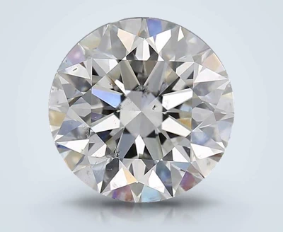 3.70ct H SI2 Rare Carat Ideal Cut Round Diamond