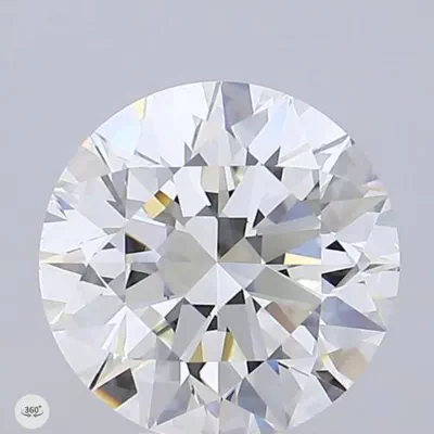 7.02ct H VS2 Rare Carat Ideal Cut Round Diamond