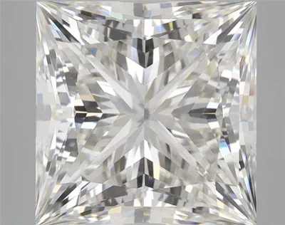 6.08ct G VVS2 Rare Carat Ideal Cut Princess Lab Grown Diamond