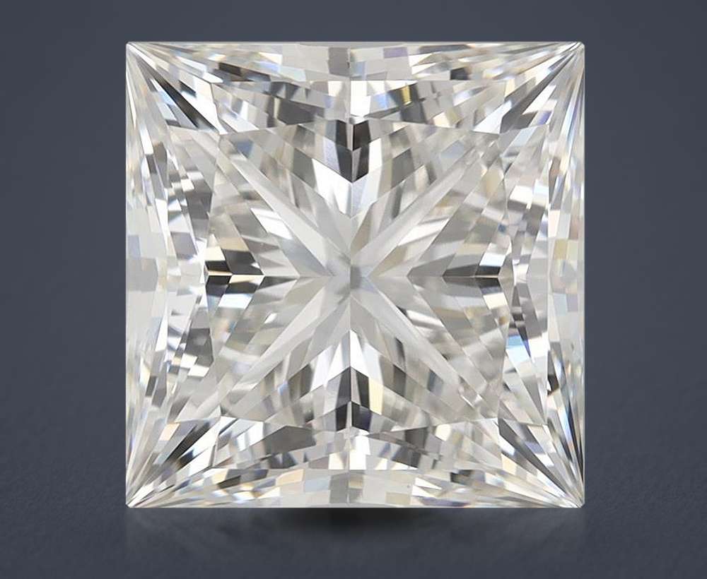 6.08ct G VVS2 Rare Carat Ideal Cut Princess Lab Grown Diamond