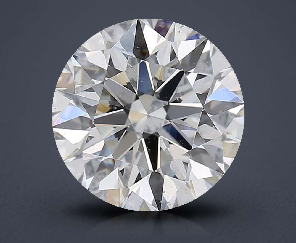 2.70ct G SI1 Rare Carat Ideal Cut Round Diamond
