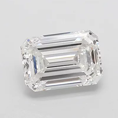 4.06ct F VS1 Rare Carat Ideal Cut Emerald Lab Grown Diamond