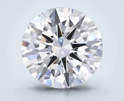 6.07ct F VVS1 Rare Carat Ideal Cut Round Lab Grown Diamond