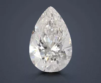 0.93ct F SI1 Rare Carat Ideal Cut Pear Lab Grown Diamond