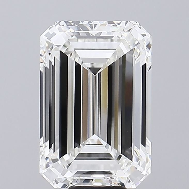 14.55ct F VVS2 Rare Carat Ideal Cut Emerald Lab Grown Diamond