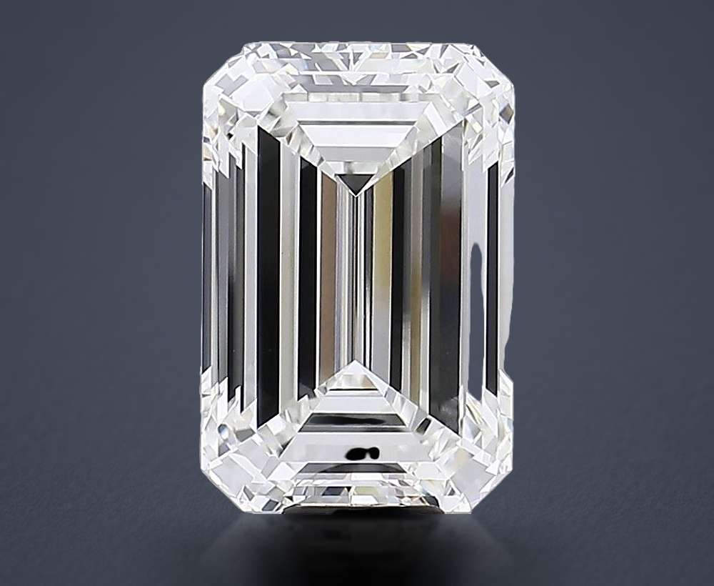 14.55ct F VVS2 Rare Carat Ideal Cut Emerald Lab Grown Diamond