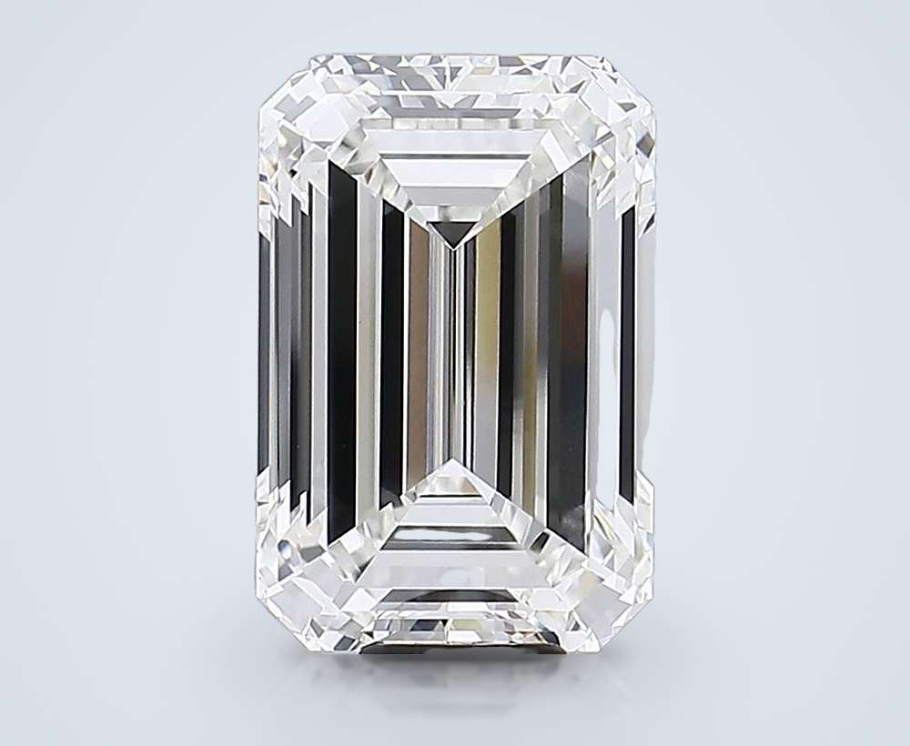 14.55ct F VVS2 Rare Carat Ideal Cut Emerald Lab Grown Diamond