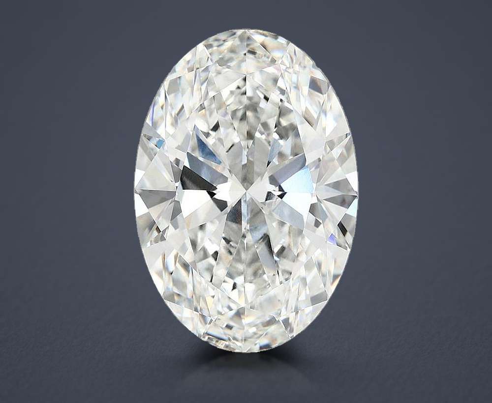 10.13ct F VVS2 Rare Carat Ideal Cut Oval Lab Grown Diamond