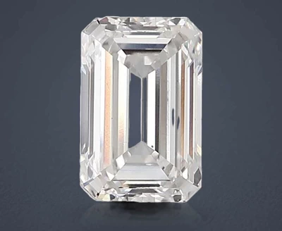 2.02ct F VS1 Rare Carat Ideal Cut Emerald Lab Grown Diamond