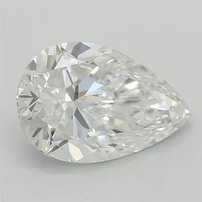 0.99ct D VS1 Rare Carat Ideal Cut Pear Lab Grown Diamond