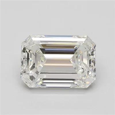 3.80ct H VS1 Rare Carat Ideal Cut Emerald Diamond