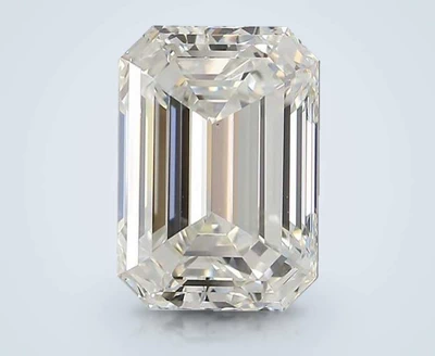 3.80ct H VS1 Rare Carat Ideal Cut Emerald Diamond