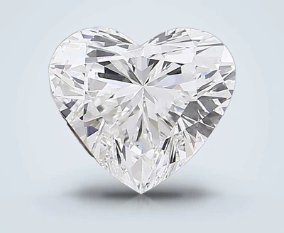 6.09ct E VVS2 Rare Carat Ideal Cut Heart Lab Grown Diamond