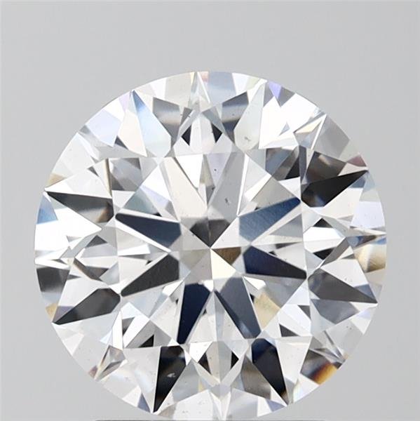 2.54ct D SI1 Rare Carat Ideal Cut Round Lab Grown Diamond