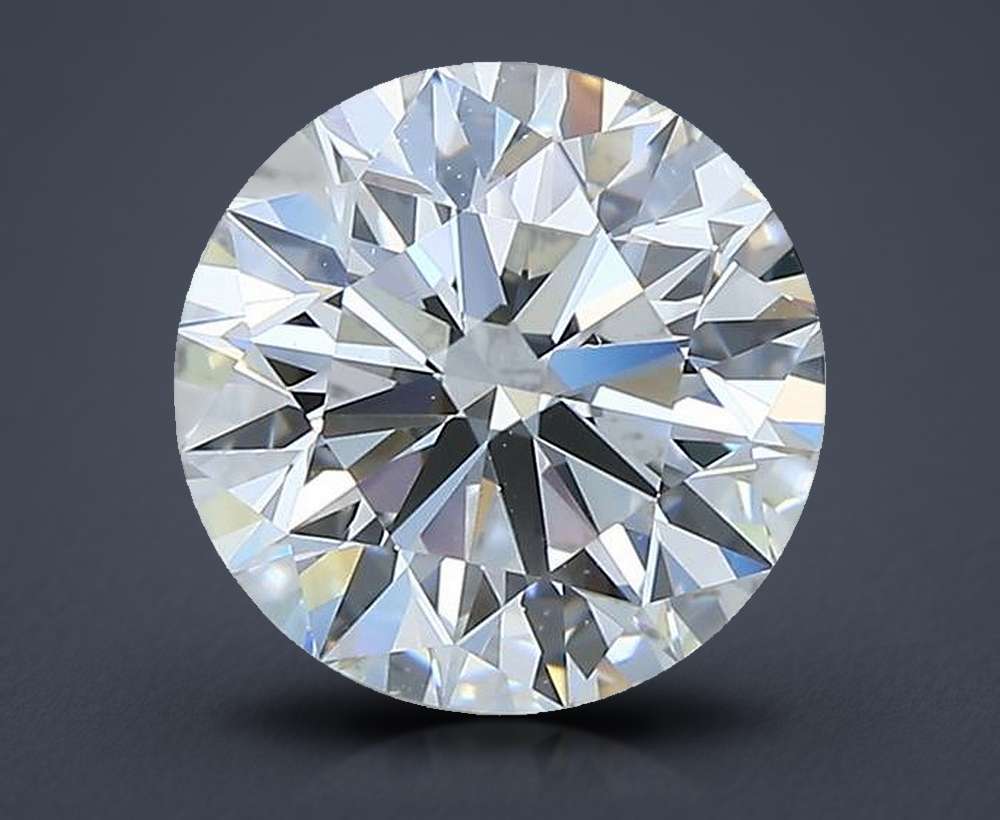 2.51ct F VS1 Rare Carat Ideal Cut Round Diamond