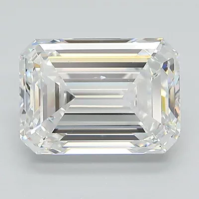 2.02ct D VS2 Rare Carat Ideal Cut Emerald Lab Grown Diamond