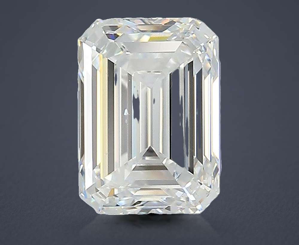 2.02ct D VS2 Rare Carat Ideal Cut Emerald Lab Grown Diamond