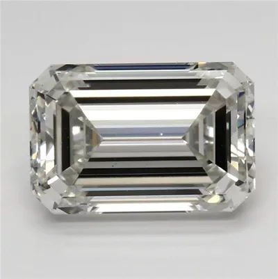 5.38ct H VS1 Rare Carat Ideal Cut Emerald Lab Grown Diamond
