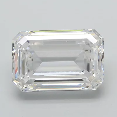 5.01ct E VS2 Rare Carat Ideal Cut Emerald Lab Grown Diamond