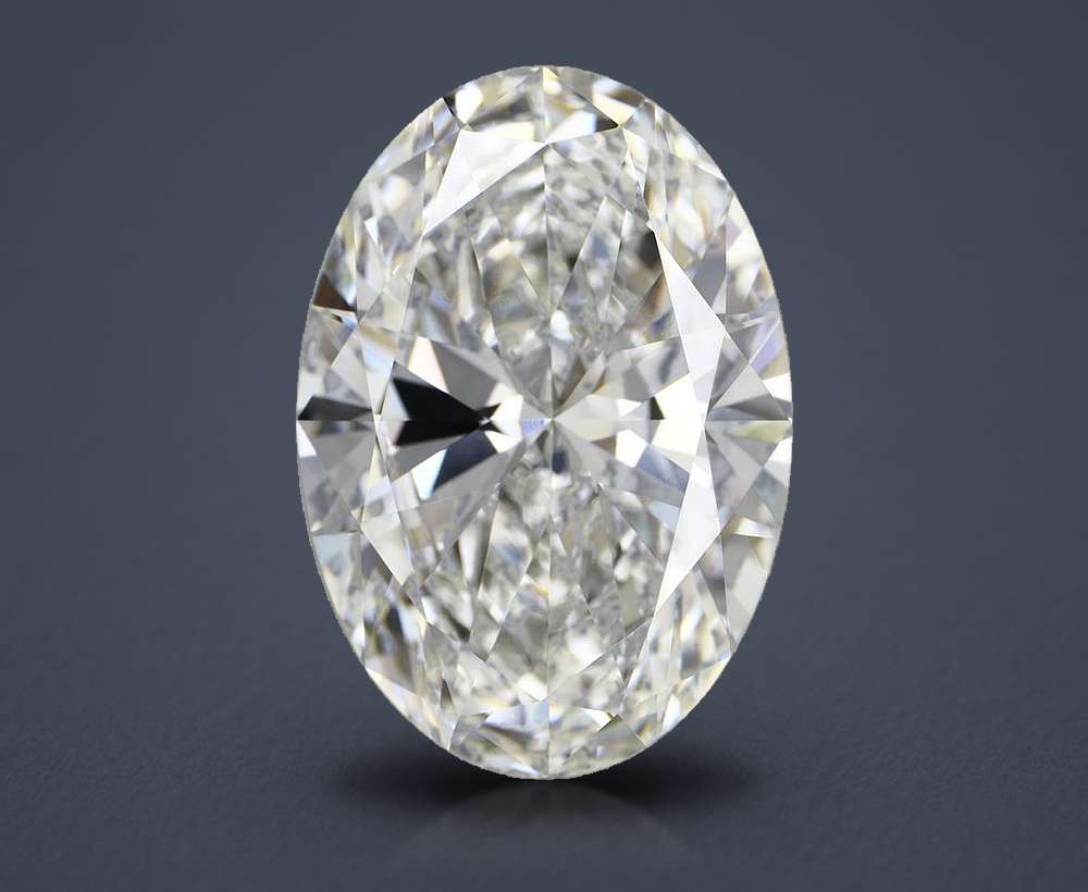 12.03ct F VVS2 Very Good Cut Oval Lab Grown Diamond