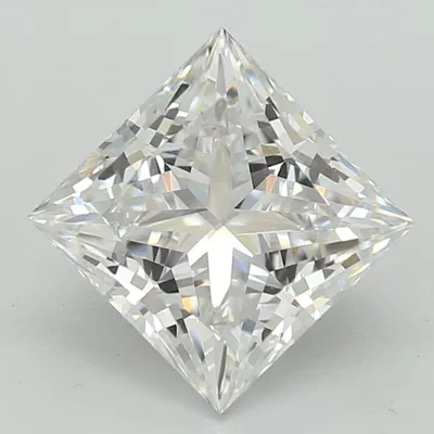 1.09ct E VVS2 Rare Carat Ideal Cut Princess Lab Grown Diamond
