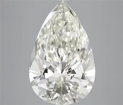 5.55ct H IF Rare Carat Ideal Cut Pear Diamond