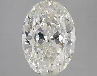 3.06ct I SI2 Rare Carat Ideal Cut Oval Diamond