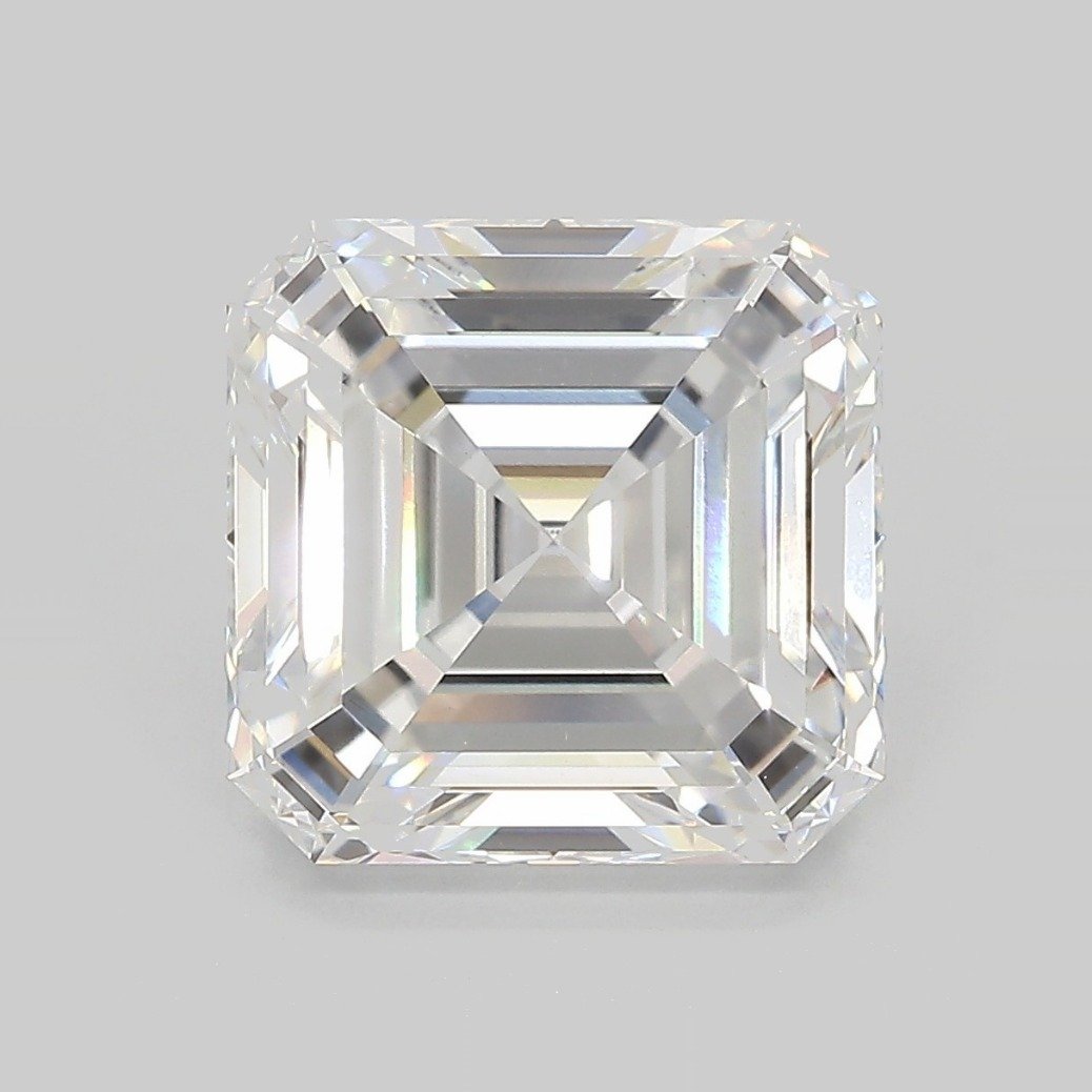 6.05ct E VVS2 Rare Carat Ideal Cut Asscher Lab Grown Diamond